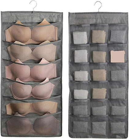 Bra and Underwear Hanging Organizer Mesh Pockets 