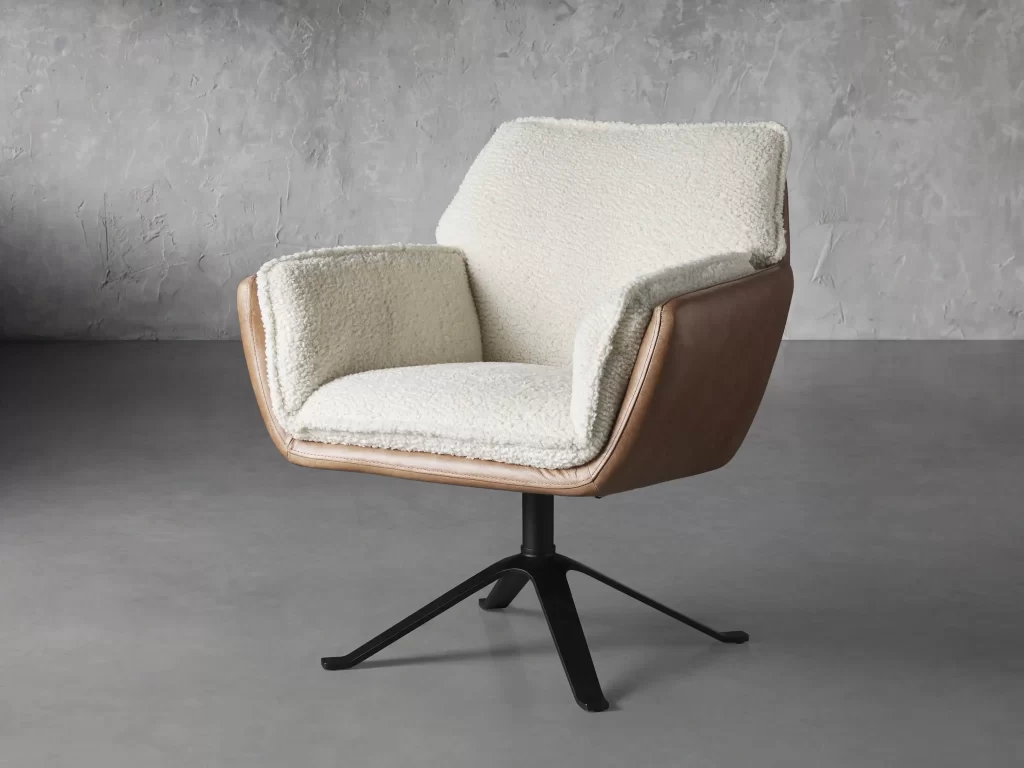 Nyles Swivel Desk Chair with wam texture