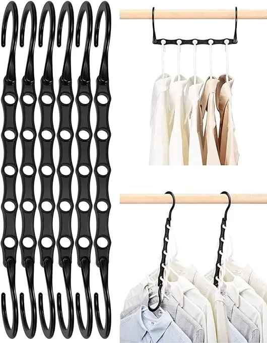 Cascading Hangers Hooks Organizer