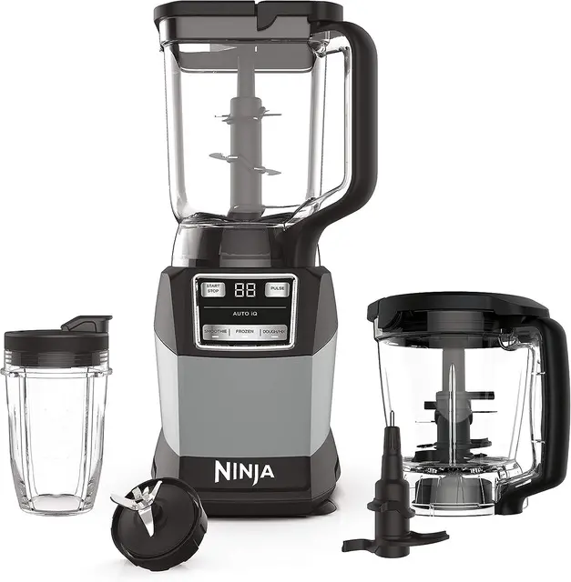 the best Ninja compact blender combo of pitcher , processor bowl and cup