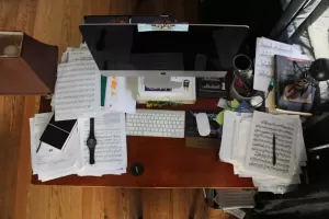 clutter desk