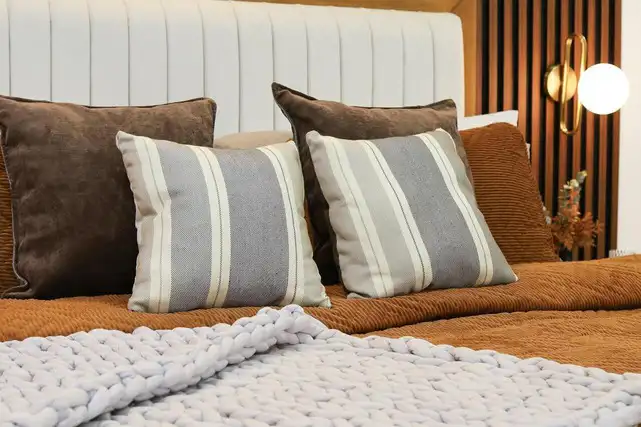 cozy fall warm tone bed comforter