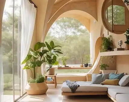 curved an soft edges on chilling windows in this home design is in on 2025 home design trends