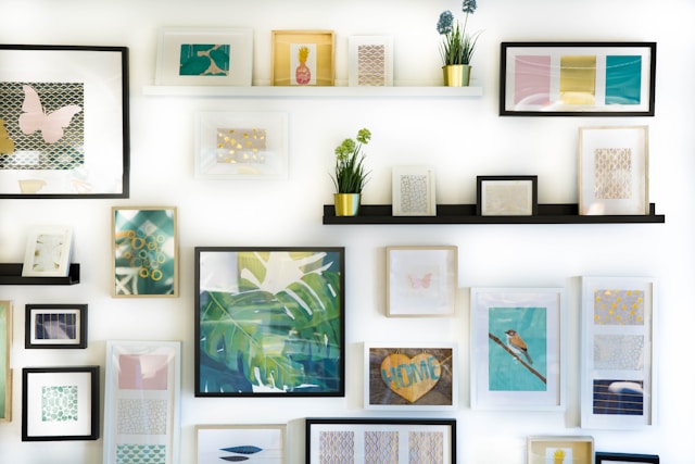 mass-produced wall art that create clutter look is out in 2025 home design trends